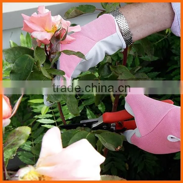 Women Slim-fit Work Glove/Ladies Leather Garden Glove