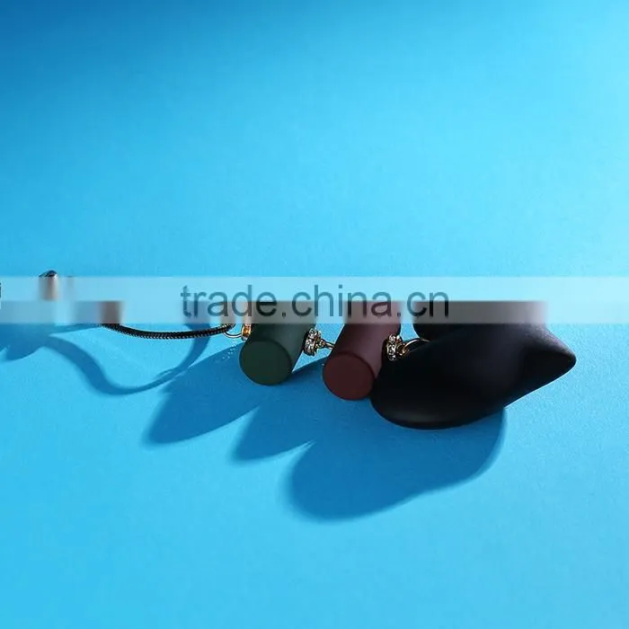 Korea rubber plated heart pendant necklace autumn winter long necklace heart necklace for lovers