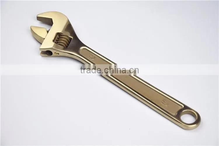 Nonsparking Aluminum Bronze Adjustable Wrench With Plastic Handle 6inch-18inch