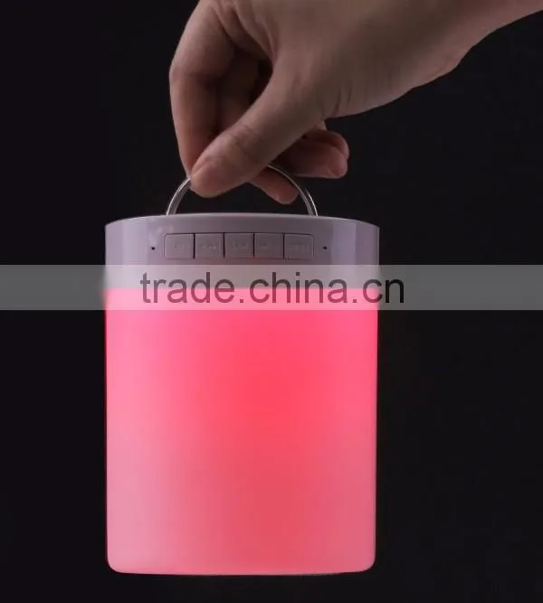 MP3 Player Portable Led Touch Sensor Table Lamp With Mini Bluetooth Speaker
