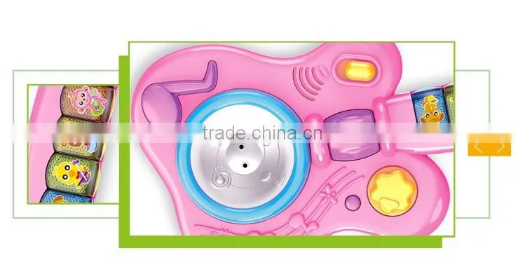 Best sale plastic spread music guitar with microphone toy
