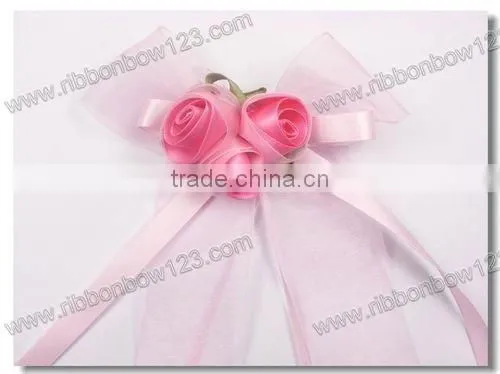 wholesale artificial satin ribbon flower