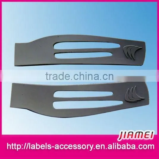 soft rubber silicone sleeve tab iron-on garment tape