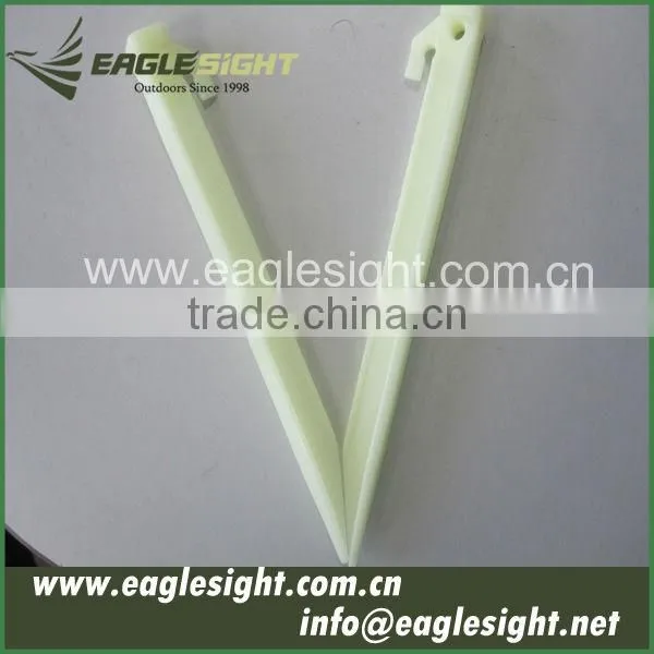 luminous plastic tent pegs