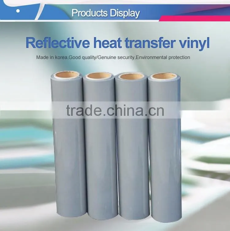 China factory price wholesale reflective heat transfer vinyl for clothing