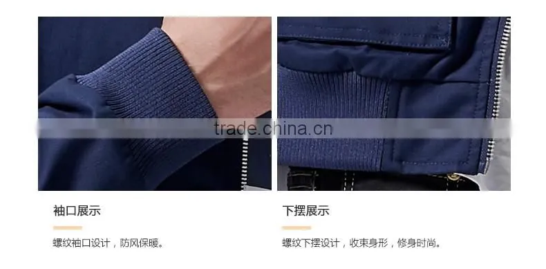 Hot Selling New Design Popular High Quality Men Jacket Solid Coat Custom Logo Zipper Pockets Outerwear
