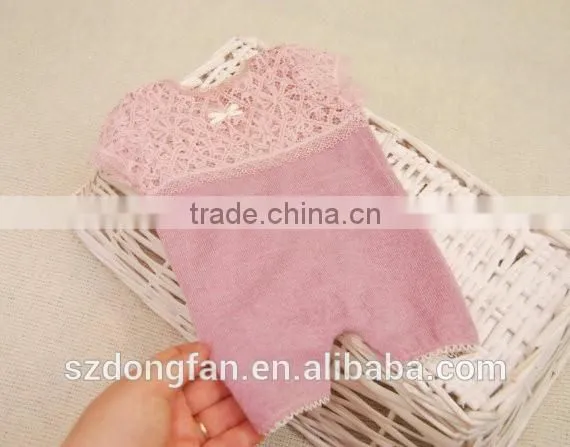 2017 Baby Frock Designs Newborn Baby Clothes Lilac Lace Baby Romper