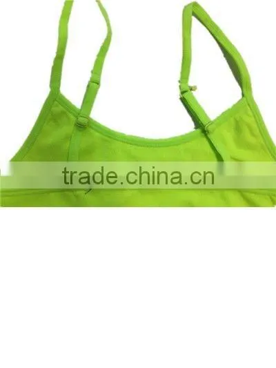 seamless zigzag stitch bra open sport tank top cami bra with removeable pad and strap clipper