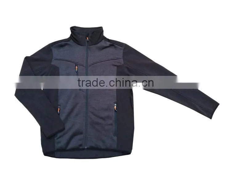New style black bodkin knitted fabric wear brand knit jacket