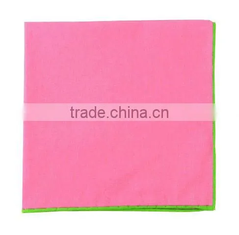 contrasting border hankie