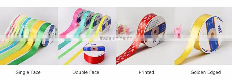 100% Polyester Satin Ribbon Single Faced