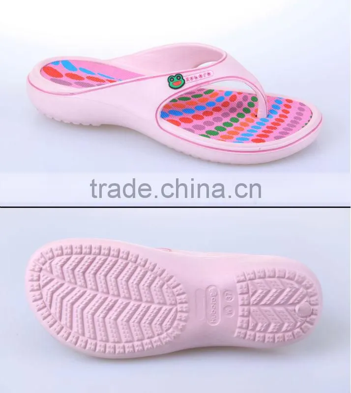 hot Colourful EVA Flip Flop Clog for lady,Attractive,lovely,quick dry and anti-skid