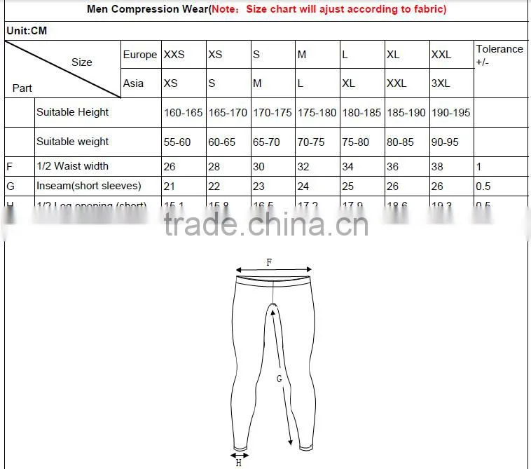 OEM Athletic Apparel Compression Shorts/Wholesale Mens polyester spandex Compression Wear/Compression Tights---AMY15722