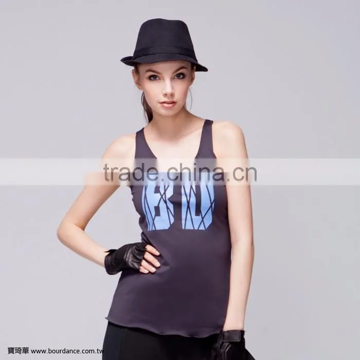 Trendy coolmax gym wear women tank top