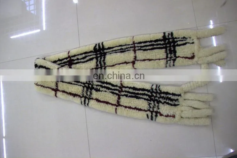 2017 Natural Rex Rabbit Fur Scarf Handsome rex rabbit fur scarf accept OEM real fur scarf