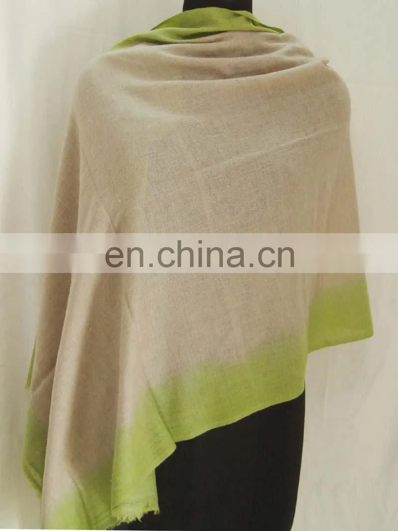 Gauze Pashmina wool shawl stoles with Ombre dye 2017