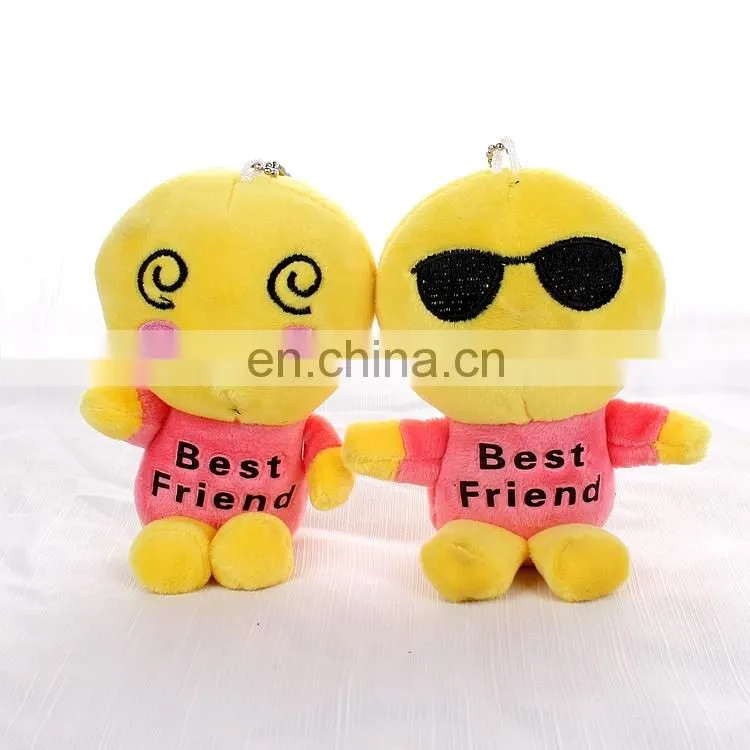 Wholesale cheap Emoji smiling face plush toys for vending
