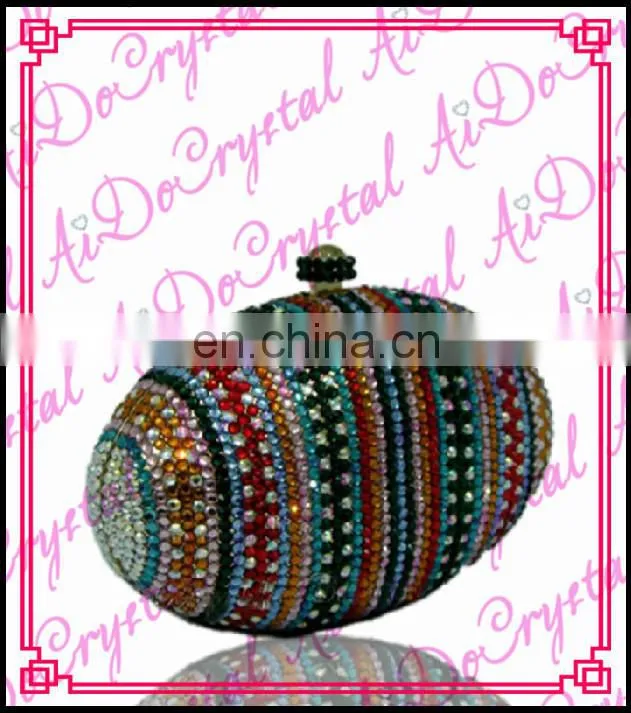 Aidocrystal 2016 new arrival leaf patterns crystal beaded clutches handmade evening bag ladies party bags