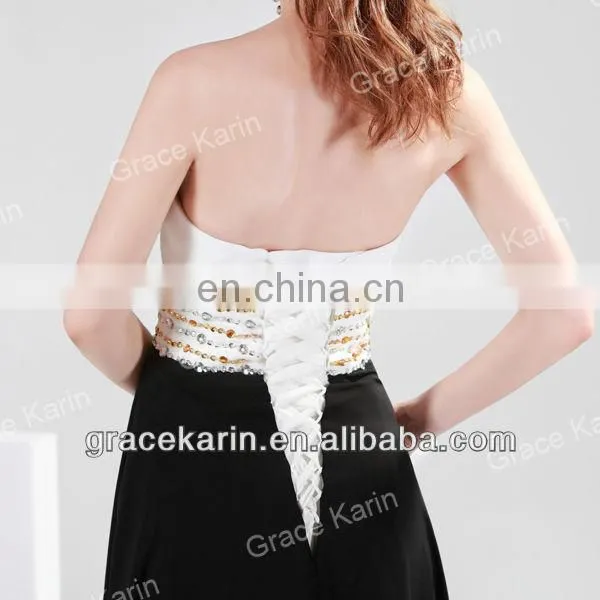2015 Grace Karin New Design Sexy Sweetheart Sleeveless Long Chiffon Plus Size Evening Dress CL4429