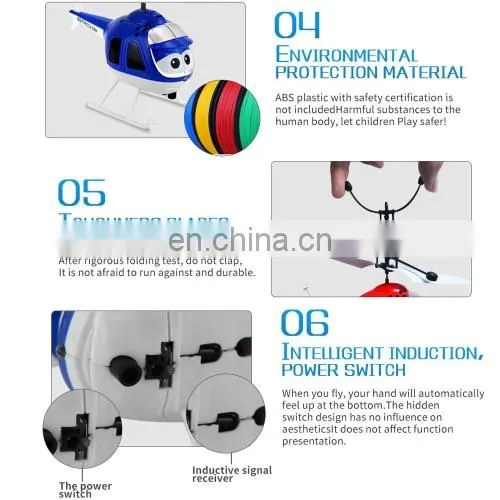 Dropshipping 8188 2CH Infrared Sensor Hand Induction Mini Helicopter with LED Light