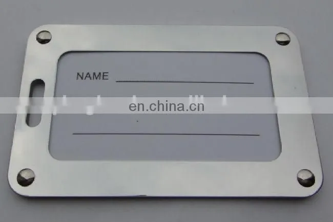 wholesale colorful aluminum luggage tag with logo