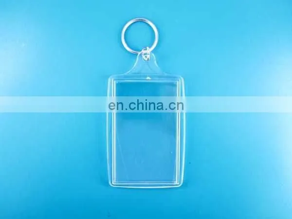 45*45mm square acrylic photo keychain