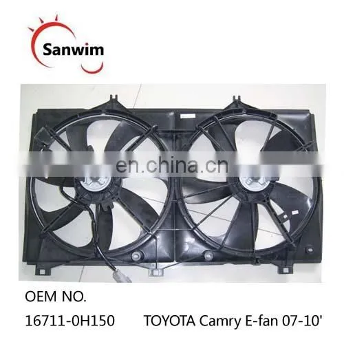Dual Radiator and Condenser Cooling Fan Assembly For 2012-2014 To-yota Camry