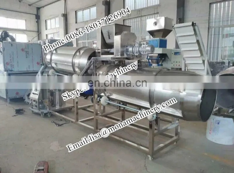 Crispy popped corn ring snacks production line/puffed corn sanck food making line