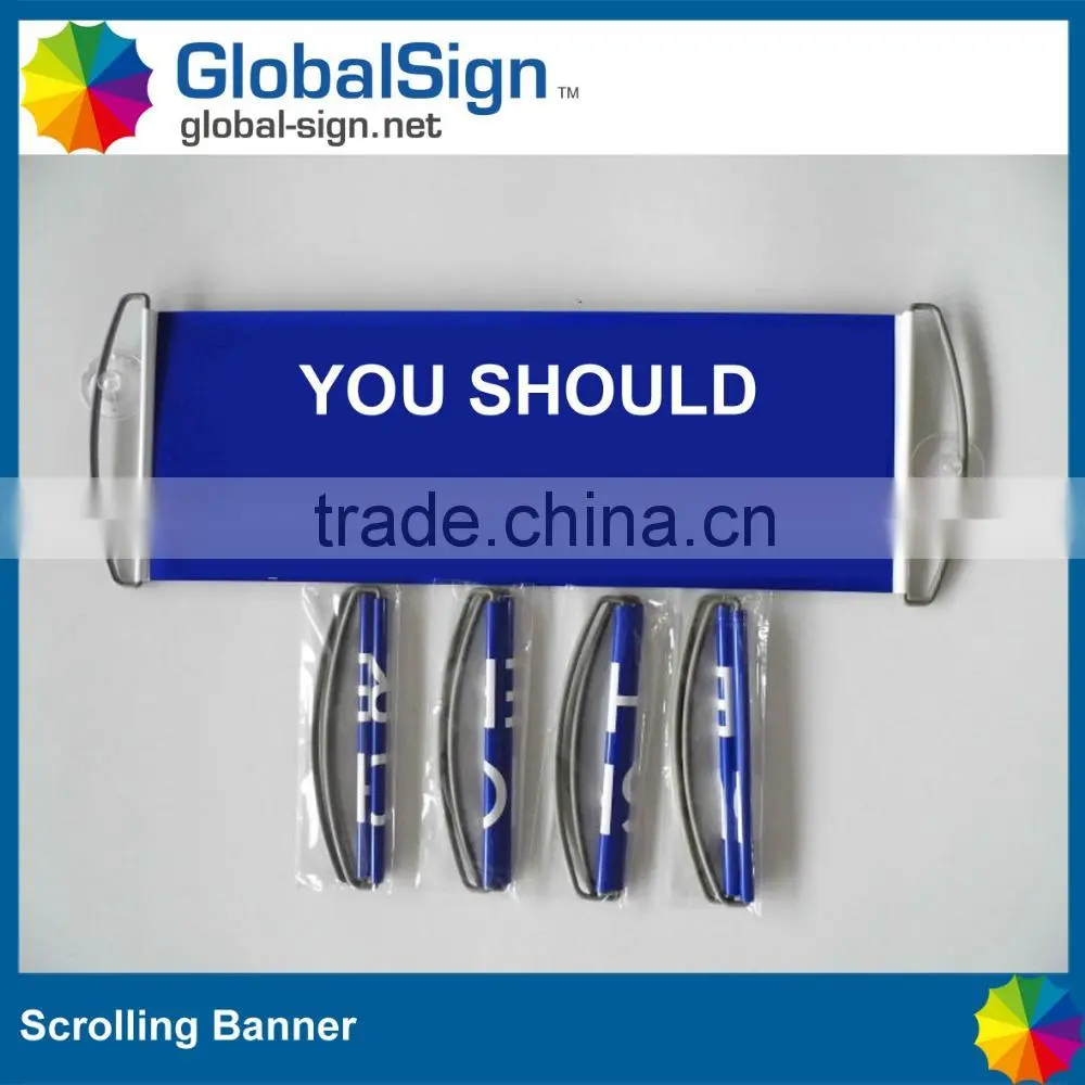 advertising scrolling fan banners