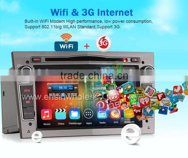 Erisin ES2681P 7" 2 Din Android 4.4.4 Car DVD Player for Astra H