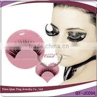 long thick cosmetic synthetic fiber false eyelashes