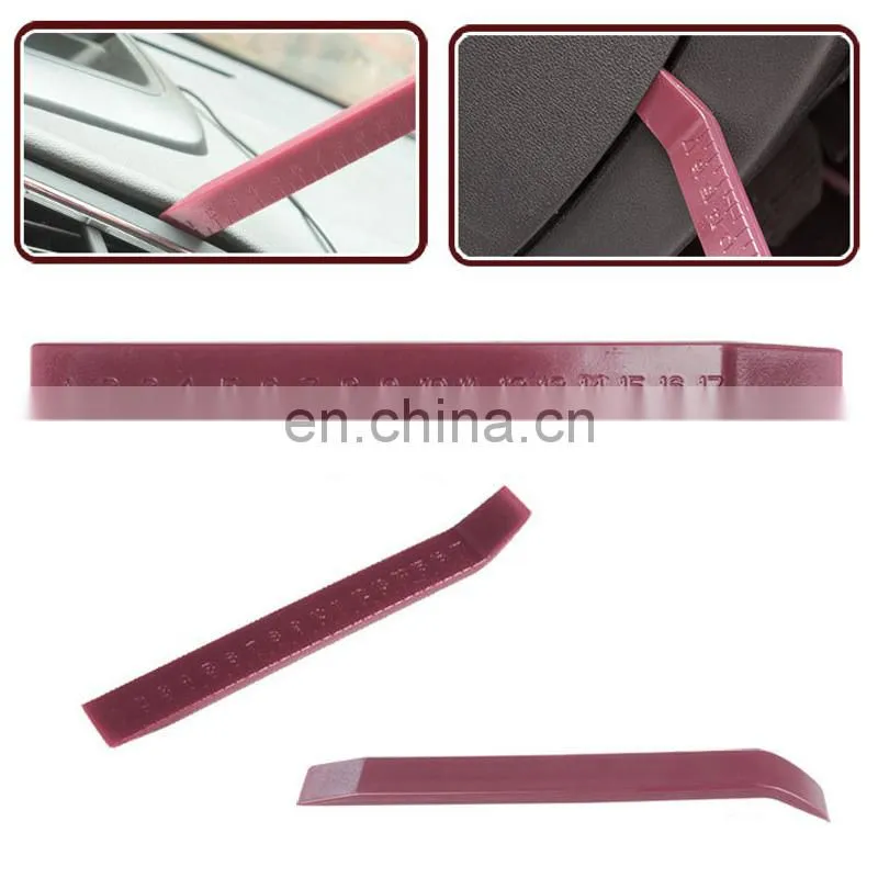 4pcs Red color Auto Car Radio Door Clip Panel Trim Dash Audio Removal Installer Pry Tool Kit Car Panel Removal Tool