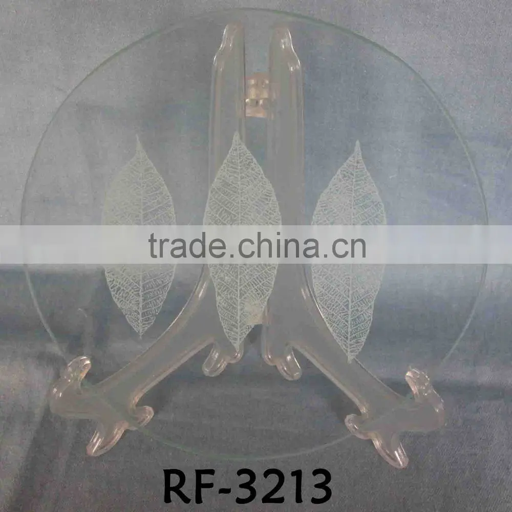 Professional Beautiful Promotion Decorative Glass Plate for Wholesale for Tableware