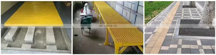 Factory Based Plastic walkway grid FRP Carwash Floor small hole Grating And FRP Grille