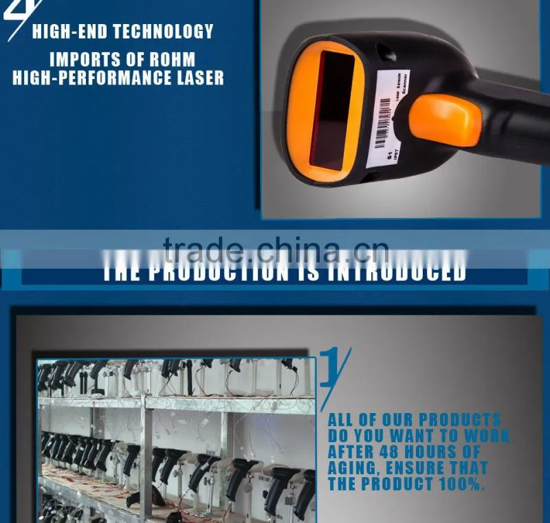 RD-9900 32Bite High Speed 1D Wireless Laser Barcode Scanner for Window /POS System