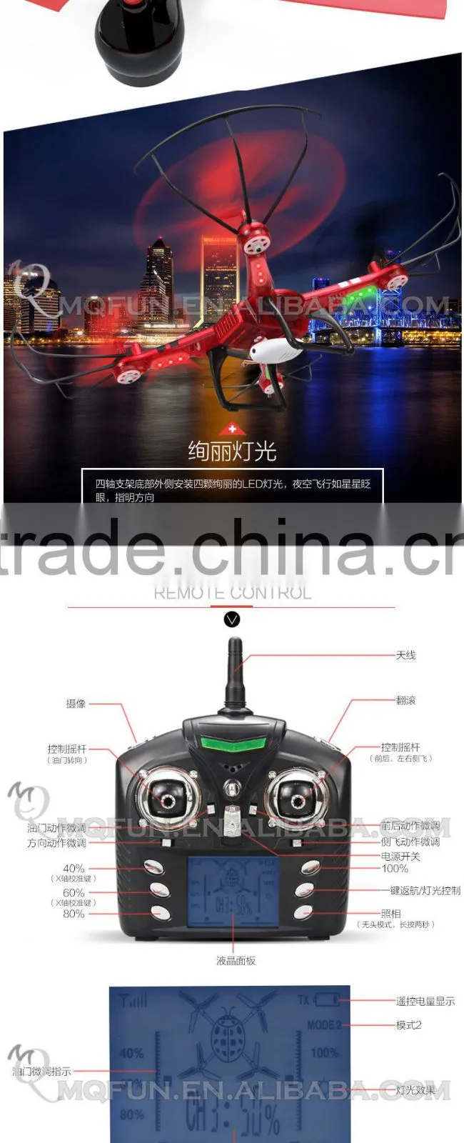 Mini Qute RC remote control flying Helicopter Quadcopter Headless 3D tumbling WIFI Image transmission electronic toy NO.Q222