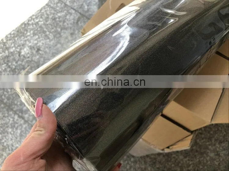 wholesale Korea best quality htv glitter film heat transfer glitter color vinyl rolls for t-shirt custom