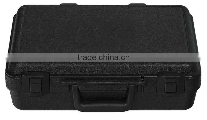 Black molded plastic carrying case, Rugged polypropylene flight case tool storage box