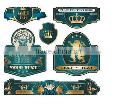 Beer bottle sticker