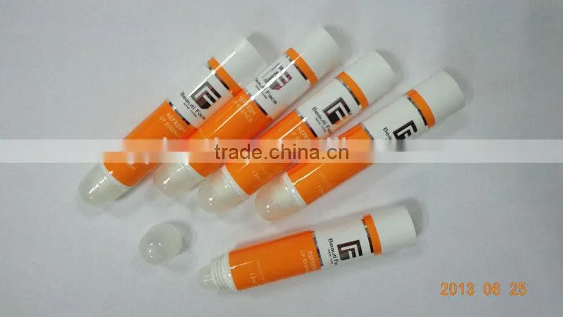 lipbalm tube,plastic packaging tube for lipgloss