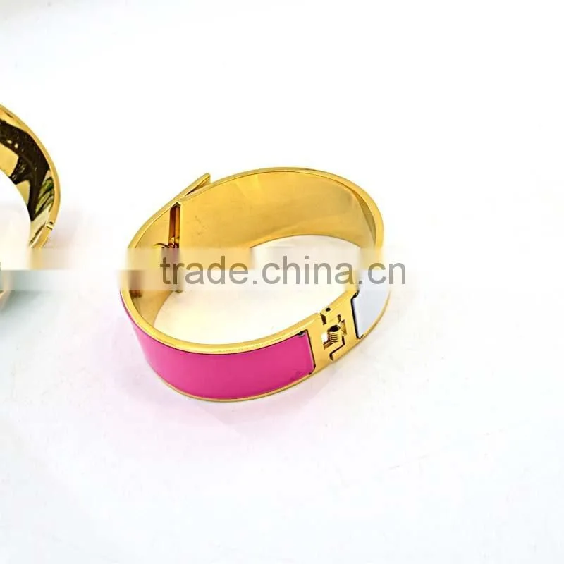 fashion bracelet Vacuum plating steel bulk sell bracelets and bangles