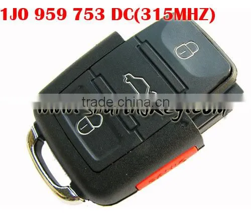 Best quality 3 Button Remote (1J0 959 753 DC 315MHZ) for vw