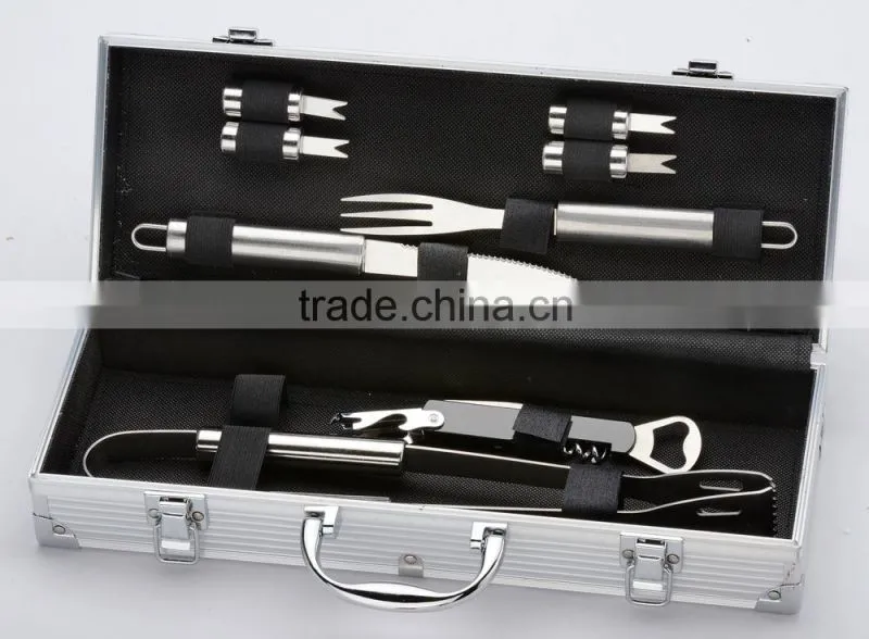 yangjiang factory manufacture hot selling stainless steel tool set for bbq