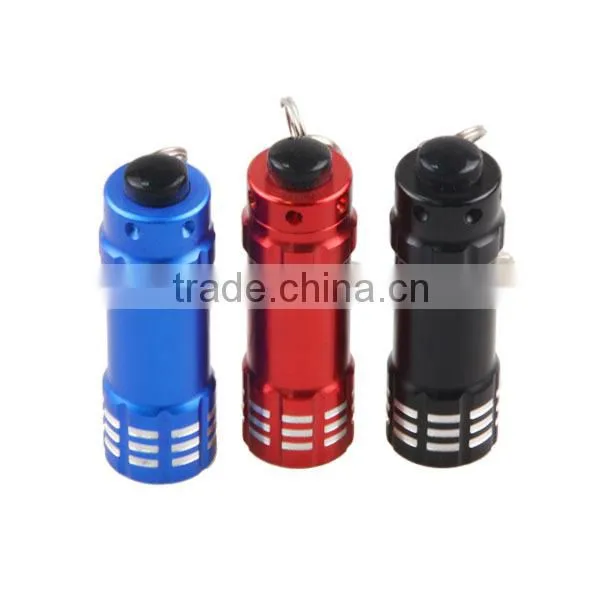 Factory Price Metal Aluminum LED Key Chain Mini Flashlight Keychain Light Torch LED Keyring