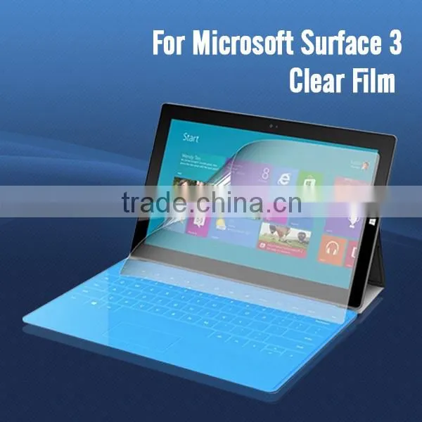 Hot new products for 2015 clear screen protector for microsoft surface 3 Japan pet film