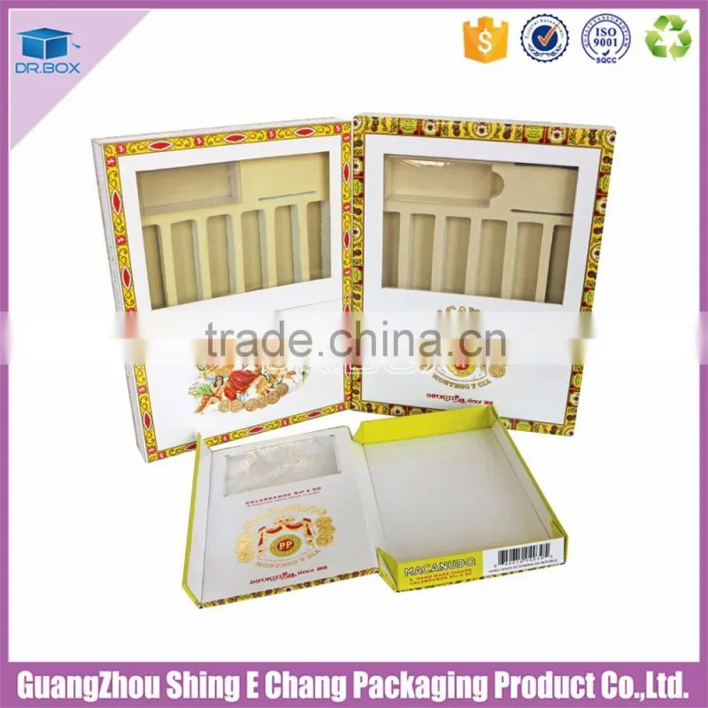 2016 Hot selling new style gift Die-cutting handmade cigar humidor box for e-cigarette