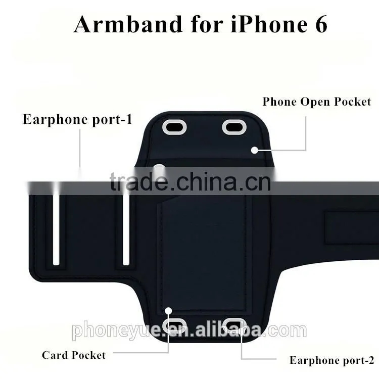 Fashion Sports Gym Running Waterproof Touchable Arm Band For iPhone 6 Plus