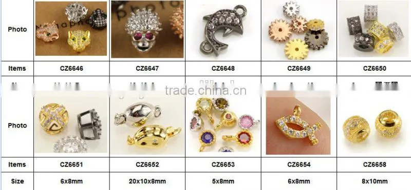 CZ6626 mirco cz pave bracelet flower charm connector,charms for bracelet making