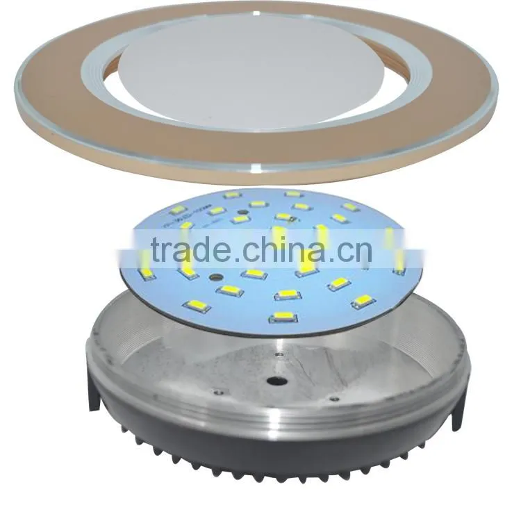 5w Elegant golden downlight housing round aluminum fixture 100mm hole size led downlight wall mounting
