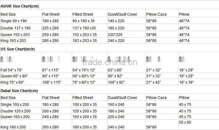 100% polyester 4pc bedding set